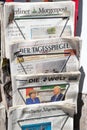 German newspaper stand Berlin Royalty Free Stock Photo