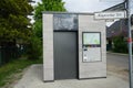 Modern outdoor toilet on the street. Berlin, Germany Royalty Free Stock Photo