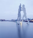 Berlin Art: Molecule Men in the river