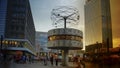 BERLIN - August: World clock in Alexanderplatz, Germany Royalty Free Stock Photo