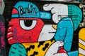 Berlin Bear graffiti street art from an alley