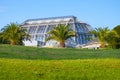 Berlin, Germany - Berlin Dahlem Botanical Garden and Museum - Botanischer Garten - with historic greenhouse pavilions Royalty Free Stock Photo