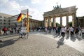 Berlin Brandenburg Gate Brandenburger Tor at sunset time Royalty Free Stock Photo