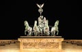 Berlin brandenburg gate quadriga Royalty Free Stock Photo