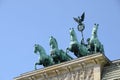 Berlin brandenburg gate quadriga Royalty Free Stock Photo