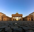 Berlin - Brandenburg Gate at sunrise, Germany Royalty Free Stock Photo