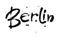 Berlin. Capital of Germany. Ink hand lettering. Modern brush calligraphy. Isolated on white background. Vector