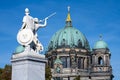 The Berlin Cathedral with a beautiful sculpture