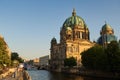 Berlin Cathedral or Berliner Dom and Museum Island or Museumsinsel near Spree River