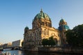 Berlin Cathedral or Berliner Dom and Museum Island or Museumsinsel near Spree River