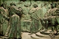 Berlin Cathedral, bronze bas-relief representing Martin Luther Royalty Free Stock Photo