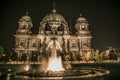 Berlin Cathedral Church at night