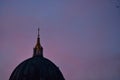 Berlin Cathedral dome roof in Museum Island as the sun sets in Berlin Germany Royalty Free Stock Photo