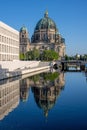 The Berlin Cathedral with the reconstructed City Palace Royalty Free Stock Photo