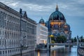 The Berlin Cathedral and the river Spree Royalty Free Stock Photo