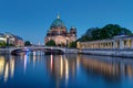 The Berlin Cathedral and the river Spree Royalty Free Stock Photo