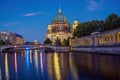 The Berlin Cathedral and the river Spree Royalty Free Stock Photo