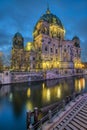 The Berlin Cathedral with the river Spree Royalty Free Stock Photo