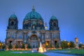 Berlin Cathedrale at night Royalty Free Stock Photo