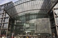 Berlin Central Station or Hauptbahnhof for German passenger and foreign travelers use service railway train at Lehrter Bahnhof on