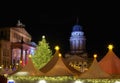 Berlin christmas market Gendarmenmarkt Royalty Free Stock Photo