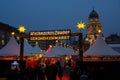 Berlin christmas market Gendarmenmarkt Royalty Free Stock Photo