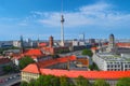 Berlin city skyline, Germany, Europe. Aerial view Royalty Free Stock Photo