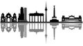 berlin city skyline Royalty Free Stock Photo