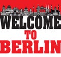 Berlin City Skyline vector Royalty Free Stock Photo