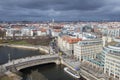 berlin cityscape from above Royalty Free Stock Photo