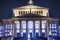 Berlin Concert Hall at Gendarmenmarkt - amazing view at night Royalty Free Stock Photo