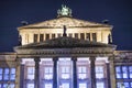 Berlin Concert Hall at Gendarmenmarkt - amazing view at night Royalty Free Stock Photo