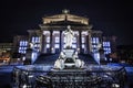 Berlin Concert Hall at Gendarmenmarkt - amazing view at night Royalty Free Stock Photo