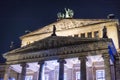 Berlin Concert Hall at Gendarmenmarkt - amazing view at night Royalty Free Stock Photo