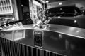 The emblem `Spirit of Ecstasy` of a full-size luxury car Rolls-Royce Phantom VII. Royalty Free Stock Photo