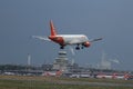 Berlin - Easyjet airplane landing at Berlin Tegel Airport