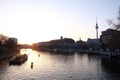 Berlin Evening River Cityscape Tower