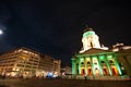 Berlin, Gendarmenmarkt illumination Royalty Free Stock Photo