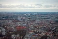 21.1.23 Berlin, Germany: Aerial view of buildings and City centre of Berlin Germany. Drone photo. High angle view of town