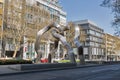 Broken Chain art installation in Kurfurstendamm avenue in Berlin, Germany