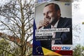 Election campaign billboard of CDU political party