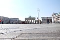 Brandenburg Gate Berlin with Blue Sky