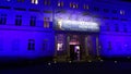 Berlin, Germany - April 19, 2024: Night view of Berlin Konzerthaus at Gendarmenmarkt. Royalty Free Stock Photo