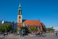 St. Mary`s Church and the Neptunbrunnen fountain