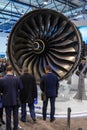 Turbofan jet engines Rolls-Royce Trent XWB. Royalty Free Stock Photo