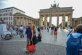 BERLIN, GERMANY - August 19, 2015: The Berlin Brandenburg Gate Germany Royalty Free Stock Photo