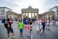 BERLIN, GERMANY - August 19, 2015: The Berlin Brandenburg Gate Germany Royalty Free Stock Photo