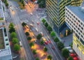 Berlin, Germany, - August 29, 2015: Potsdamer platz from above Royalty Free Stock Photo