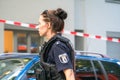 German policewoman, profile