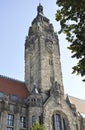 Berlin,Germany-august 27:Tower of Charlottenburg Wilmersdorf Rathaus in Berlin